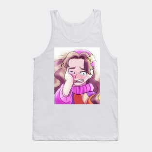 Crying Anime TV Girl Tank Top